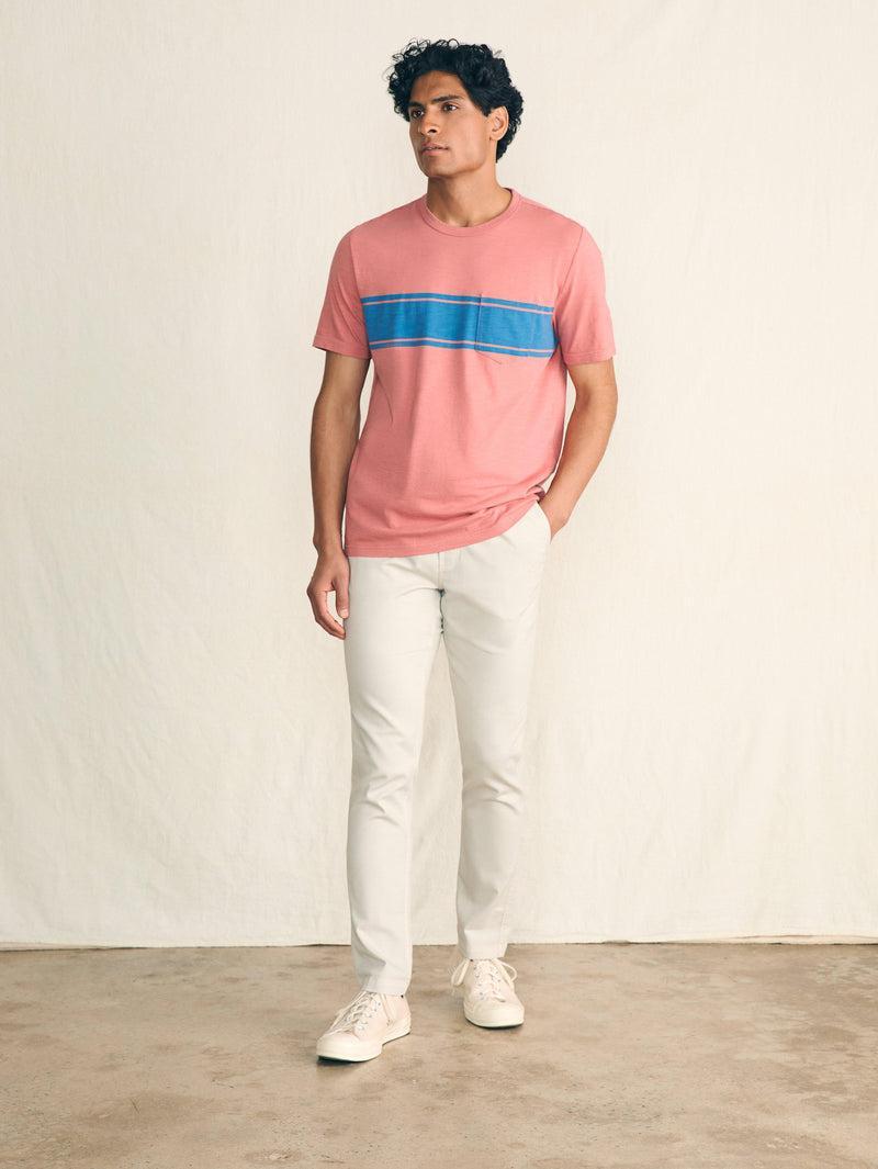 Surf Stripe Sunwashed Pocket Tee - Faded Flag Product Image