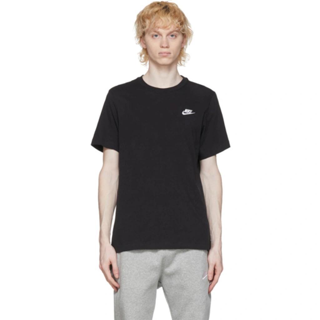 NIKE Sportswear Club Cotton T-shirt In Black Product Image