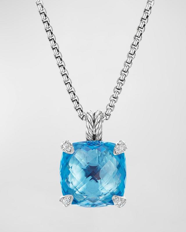 Womens Chtelaine Pendant Necklace with Gemstone & Diamonds Product Image