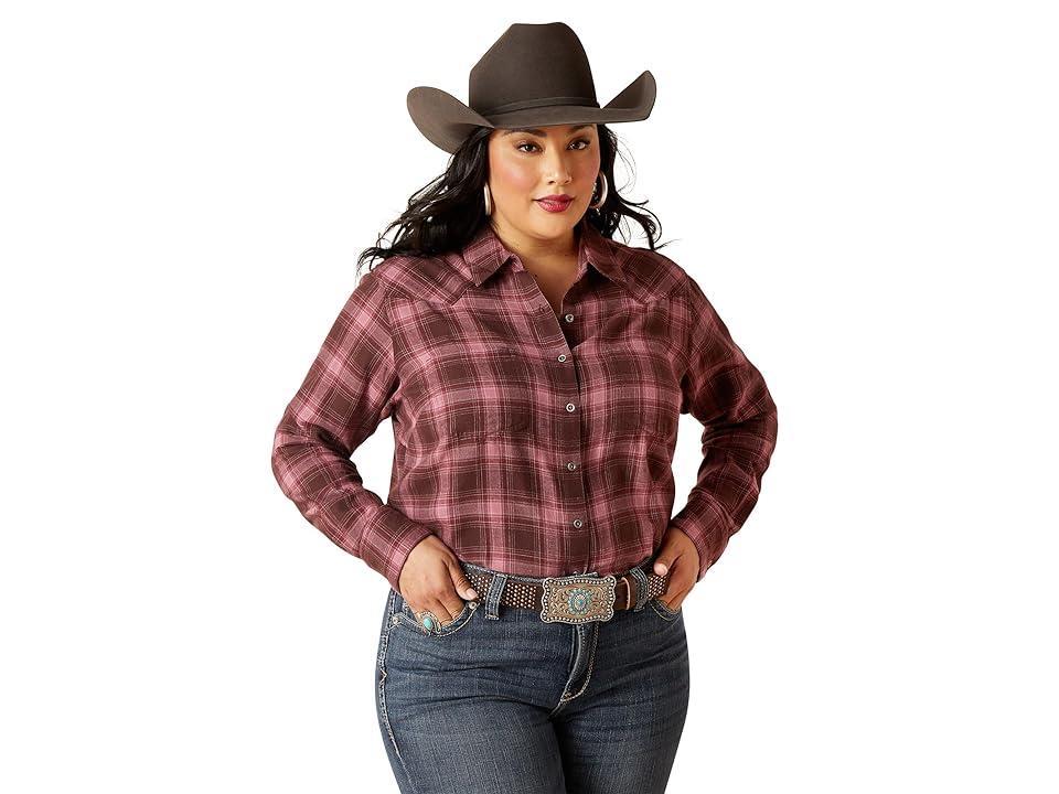 Ariat Real Billie Jean Shirt (Lucky Plaid) Women's Clothing product image