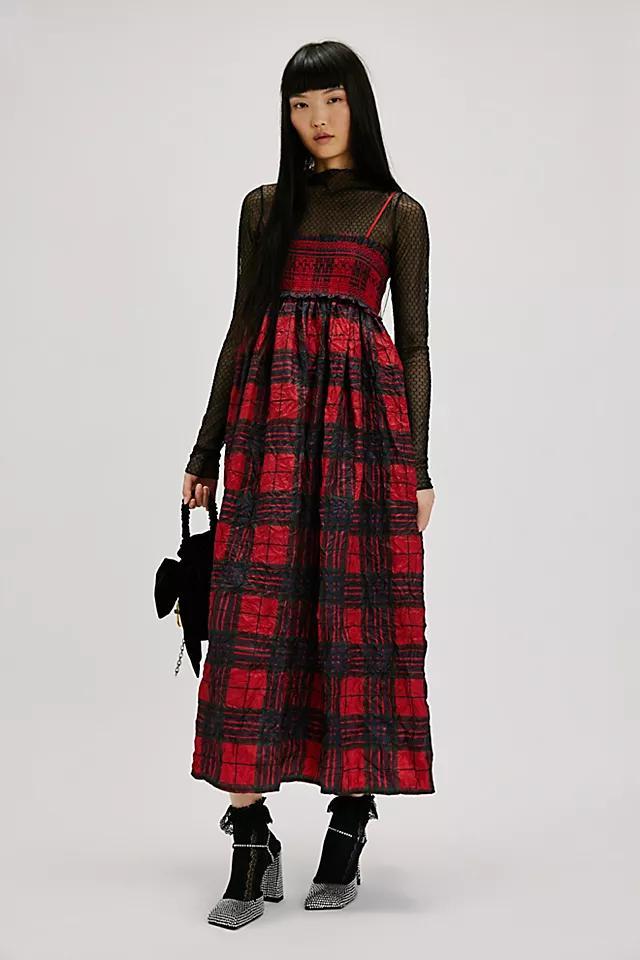 Holly Plaid Maxi Dress Product Image