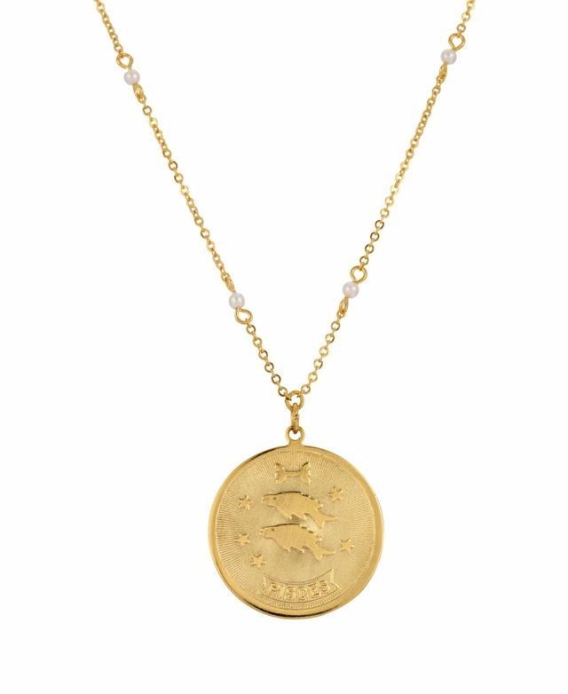 1928 Gold-tone Sagittarius Pendant Necklace, Womens, May Product Image