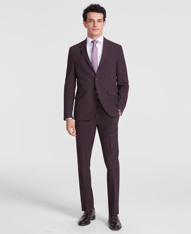 Kenneth Cole Reaction Mens Techni-Cole Slim-Fit Stretch Suit Product Image