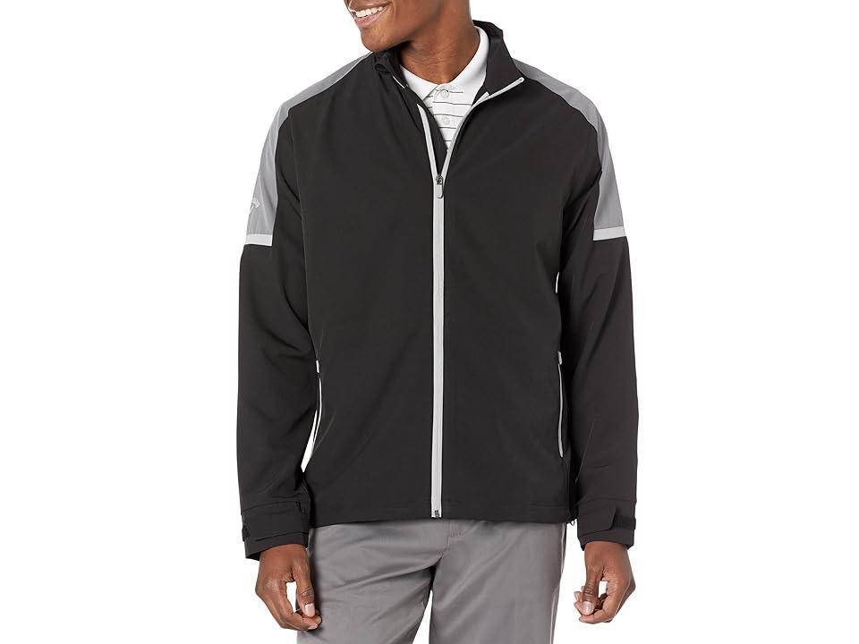 Callaway Full Zip Wind Water-Resistant Jacket (Caviar) Men's Clothing Product Image