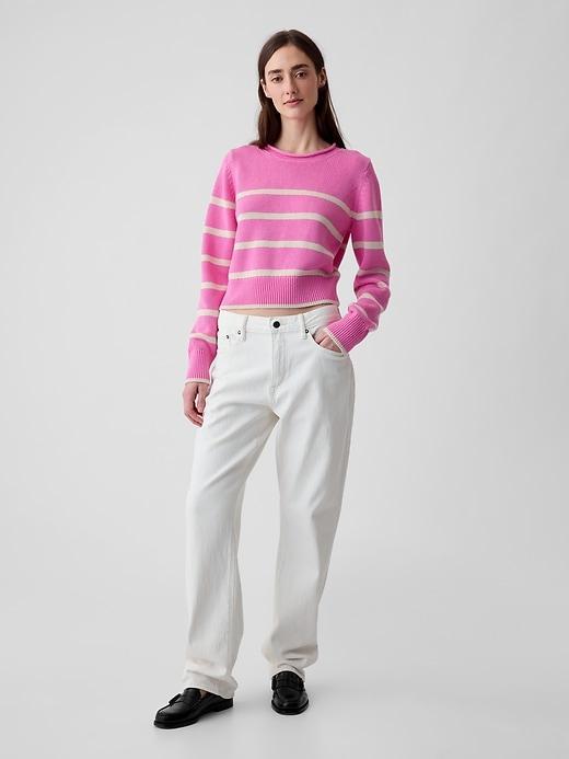 Shrunken Roll Neck Sweater Product Image