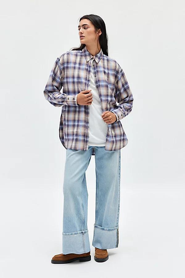 BDG Rick Boyfriend Flannel Shirt Womens at Urban Outfitters Product Image