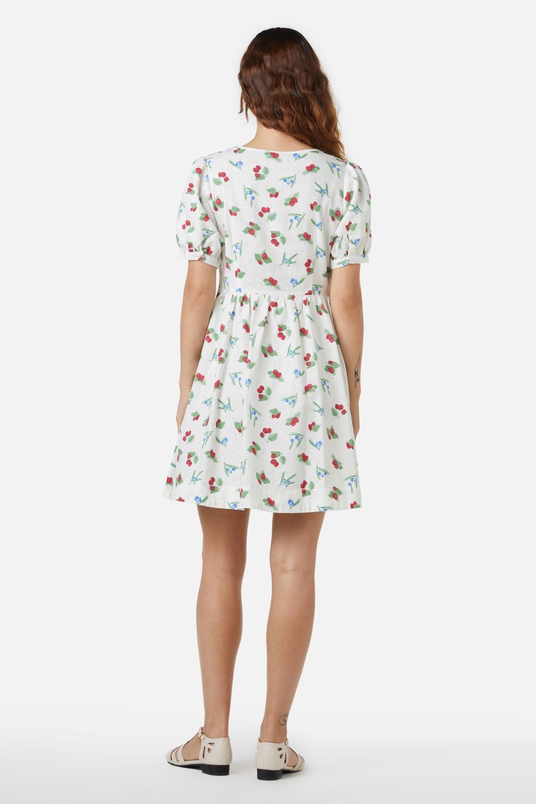 Berry Button Down Dress Product Image