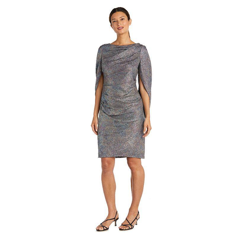 Womens R&M Richards Side Drape Dress Multi Product Image