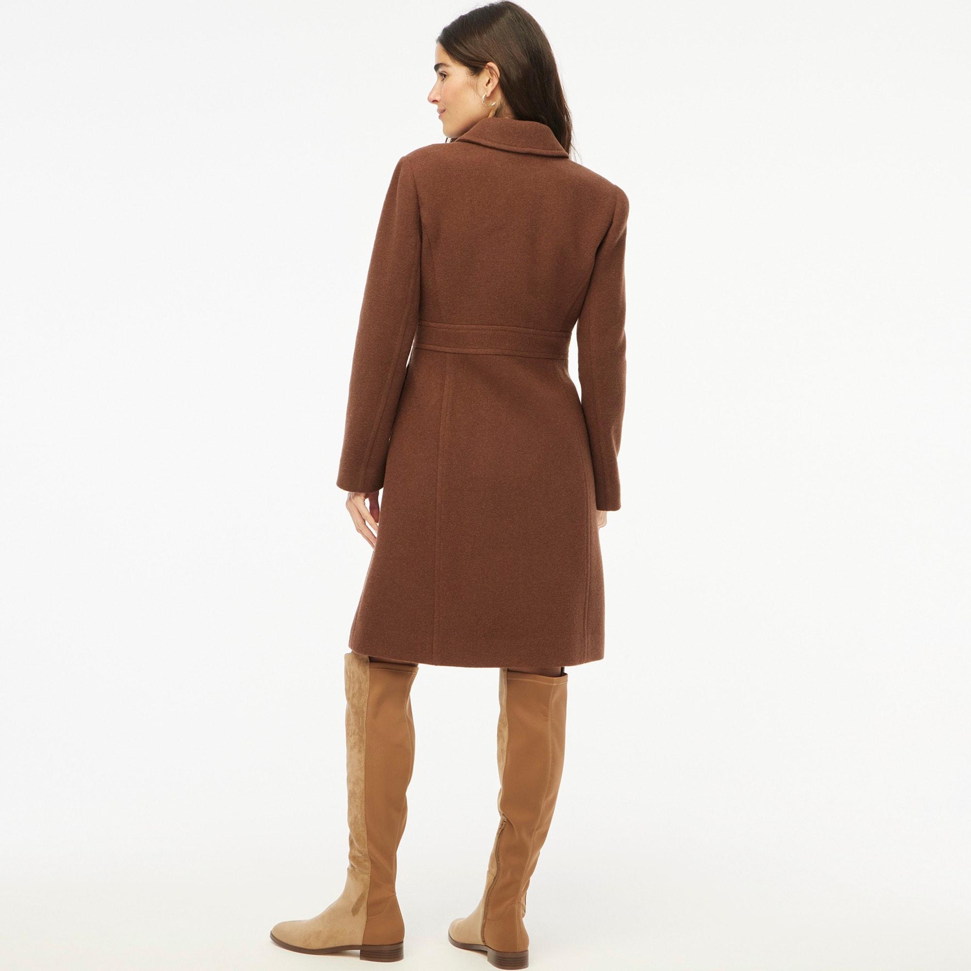 Wool-blend lady day coat Product Image