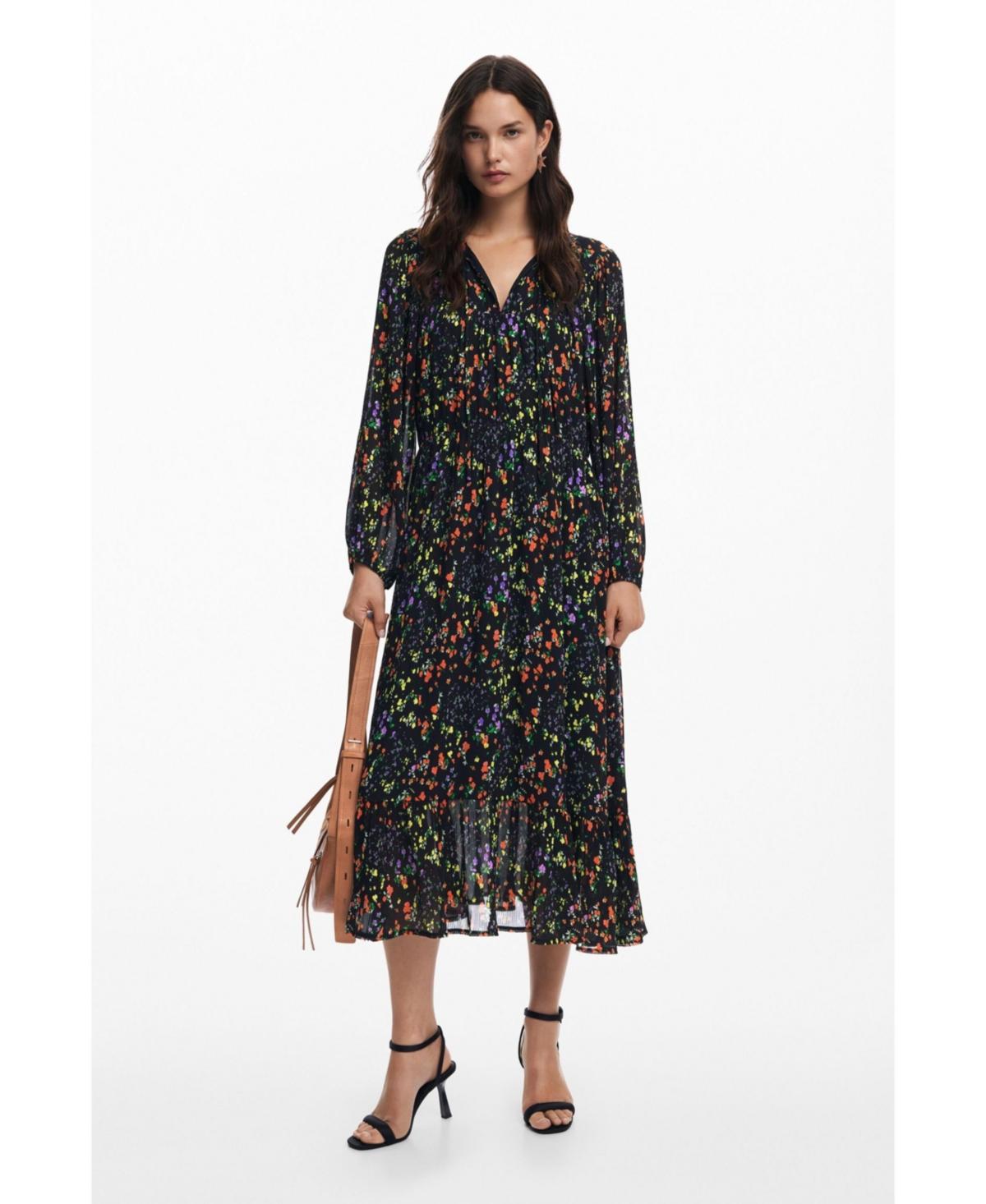 Desigual Womens Floral midi dress Product Image