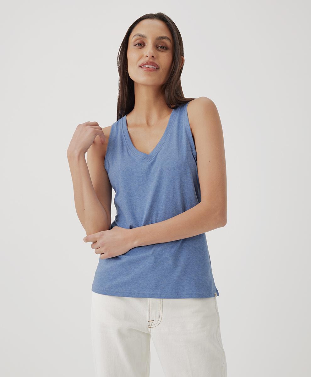 Womens Softspun V-Neck Tank 3XL Product Image