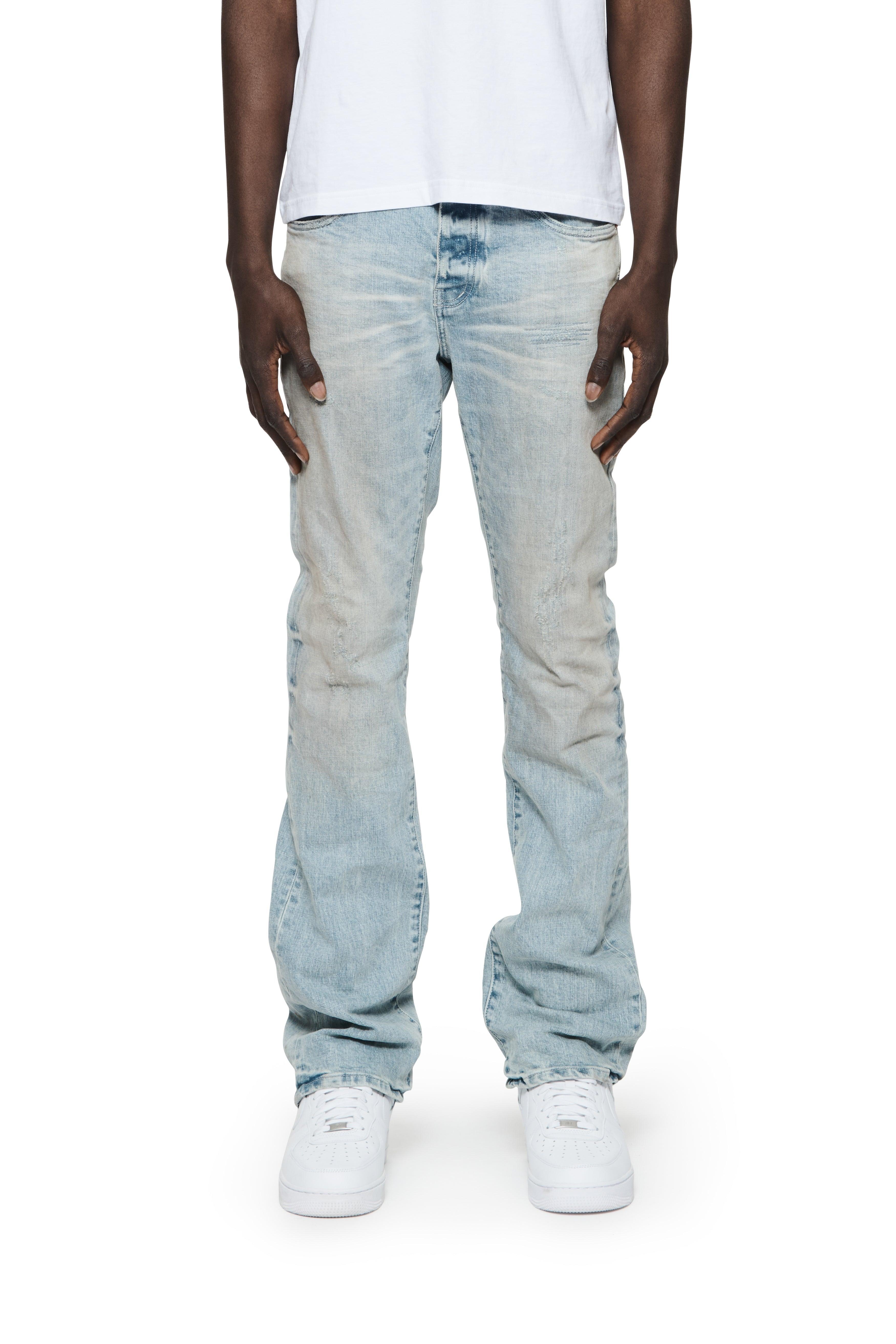 P004 Worn Light Indigo Flare Jeans Male Product Image