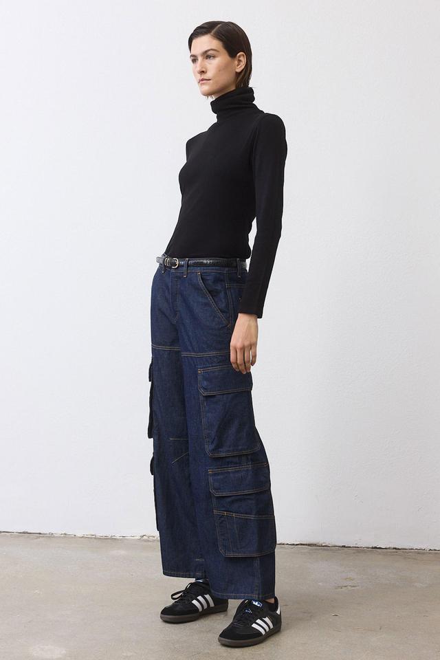 The Off Duty Light Denim Cargo Pants Product Image