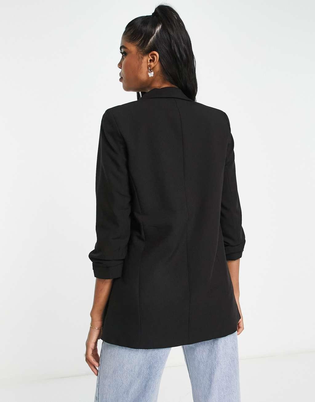 Pieces ruched sleeve blazer Product Image