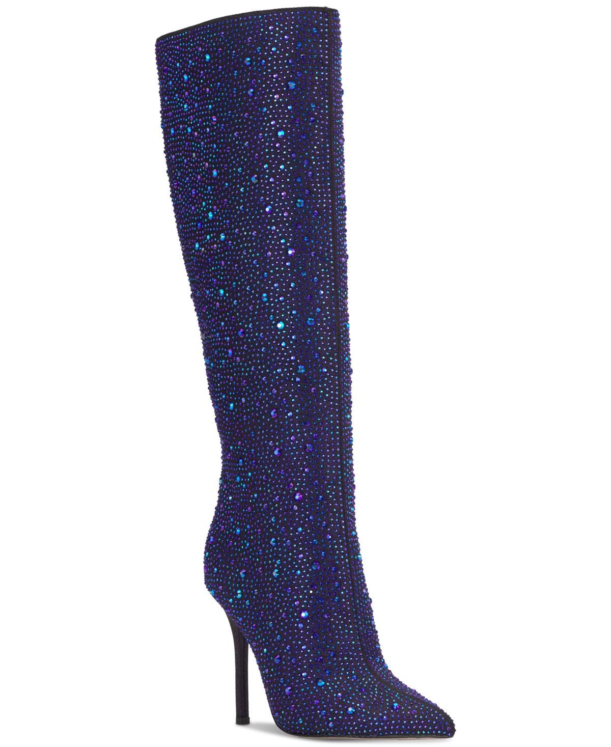 Jessica Simpson Womens Laurel Embellished Tall Pointed-Toe Dress Boots Product Image