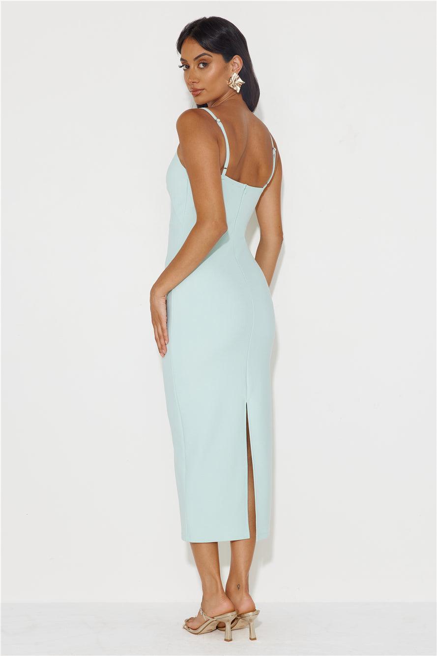 Confident Gal Midi Dress Sage Product Image