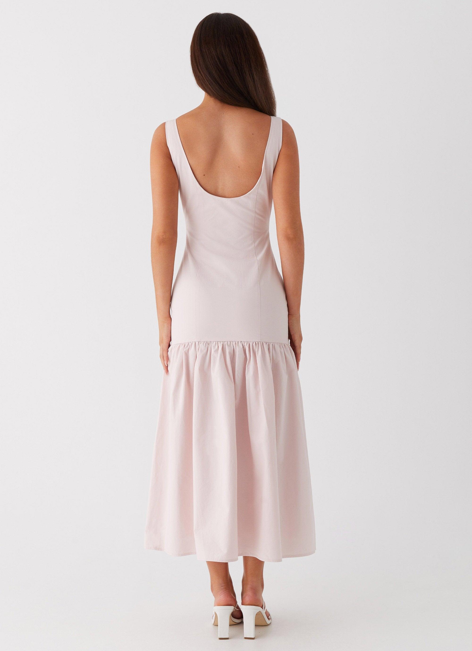 Ladylike Midi Dress - Pink Product Image