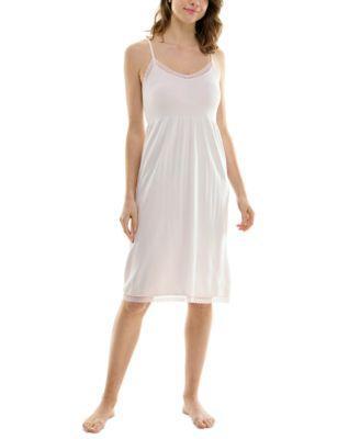 Roudelain Womens Seamless Lace-Trim Chemise Product Image