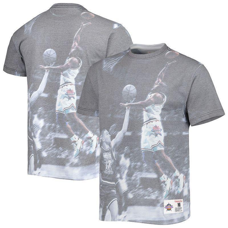 Mens Mitchell & Ness Golden State Warriors Above the Rim Graphic T-Shirt Product Image