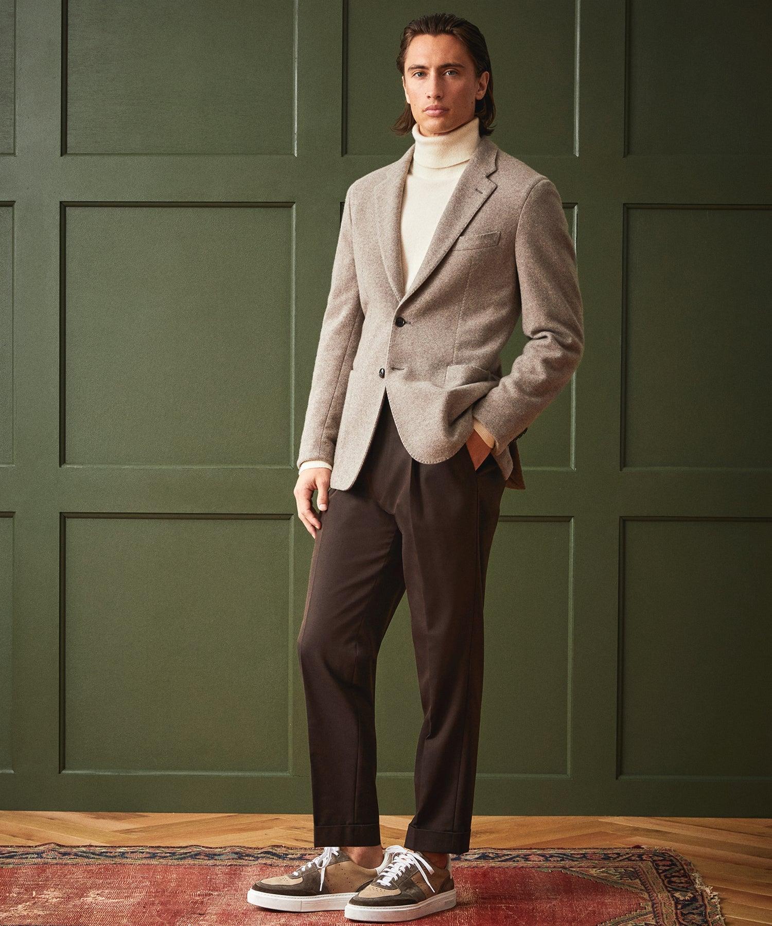 Italian Cashmere Sport Coat in Mushroom Product Image