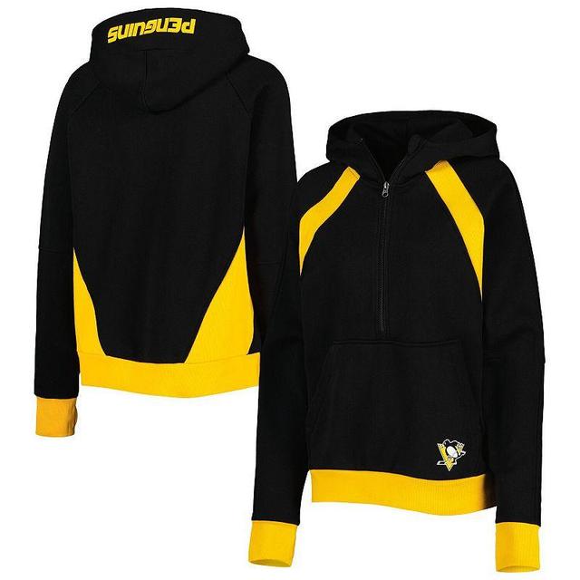 Womens Starter Pittsburgh Penguins Wishbone Half-Zip Hoodie Product Image