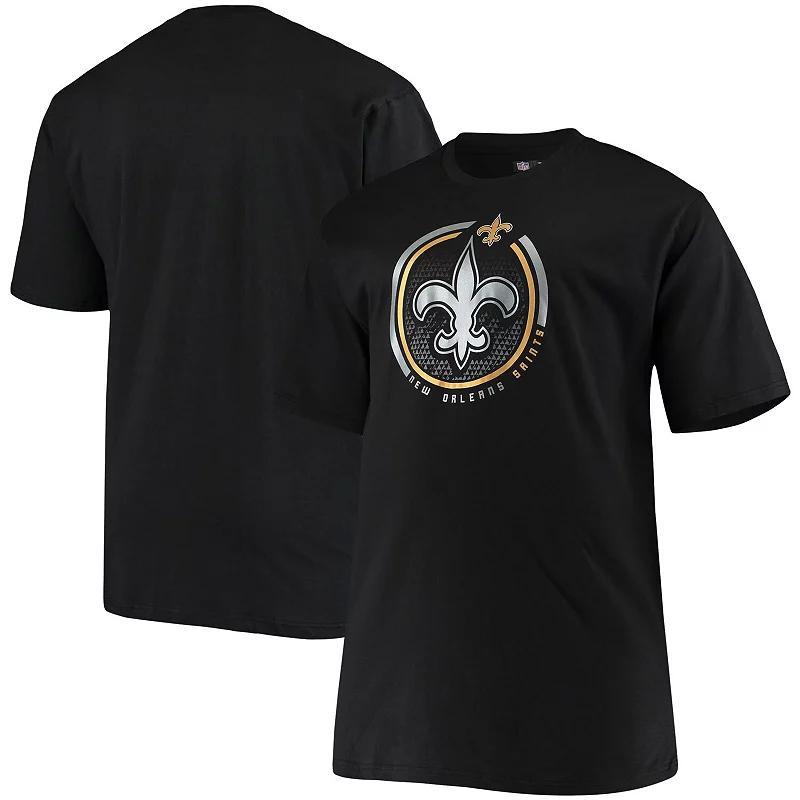 Mens Fanatics Branded Black New Orleans Saints Big & Tall Color Pop T-Shirt SNT Black Product Image