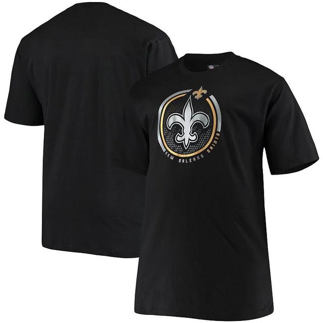 Mens Fanatics Branded Black New Orleans Saints Big & Tall Color Pop T-Shirt SNT Black Product Image