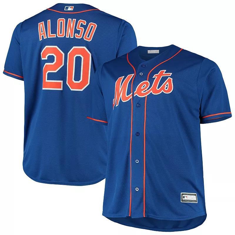 Mens Pete Alonso Royal New York Mets Big & Tall Replica Player Jersey Product Image