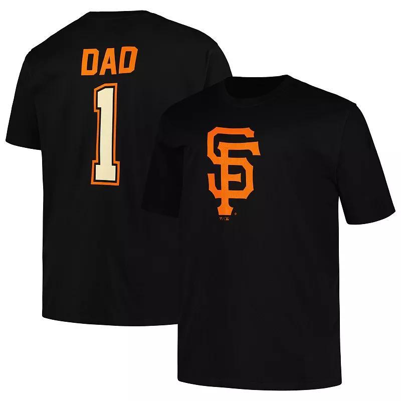 Mens Profile San Francisco Giants Big & Tall #1 Dad T-Shirt Product Image