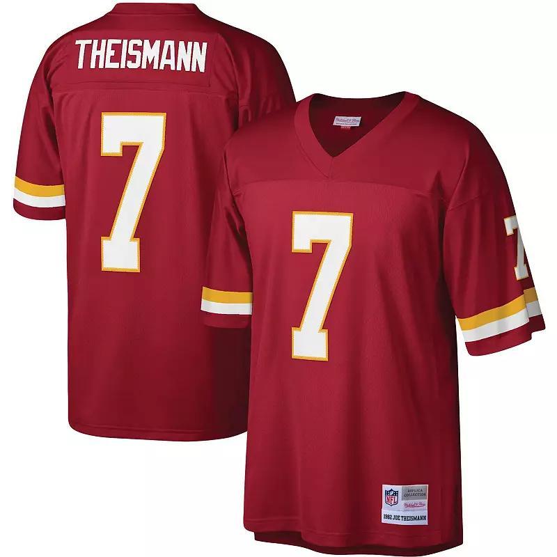 Mens Mitchell & Ness Joe Theismann Burgundy Washington Football Team Legacy Replica Jersey Product Image