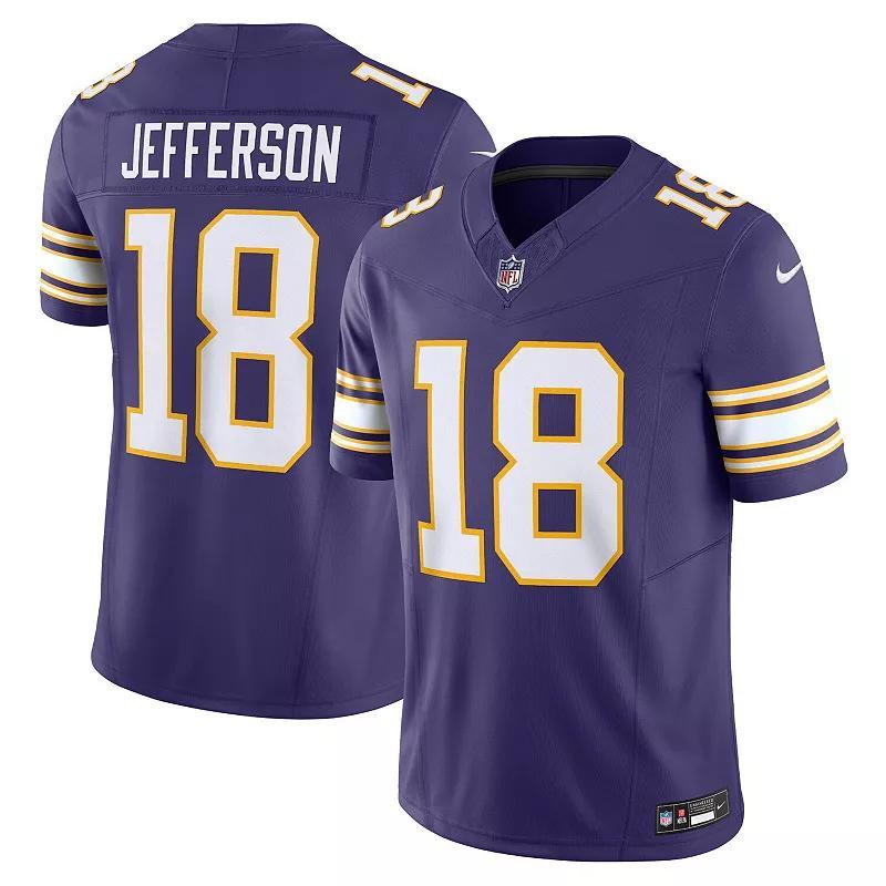 Mens Nike Justin Jefferson Minnesota Vikings Classic Vapor F.U.S.E. Limited Jersey Product Image