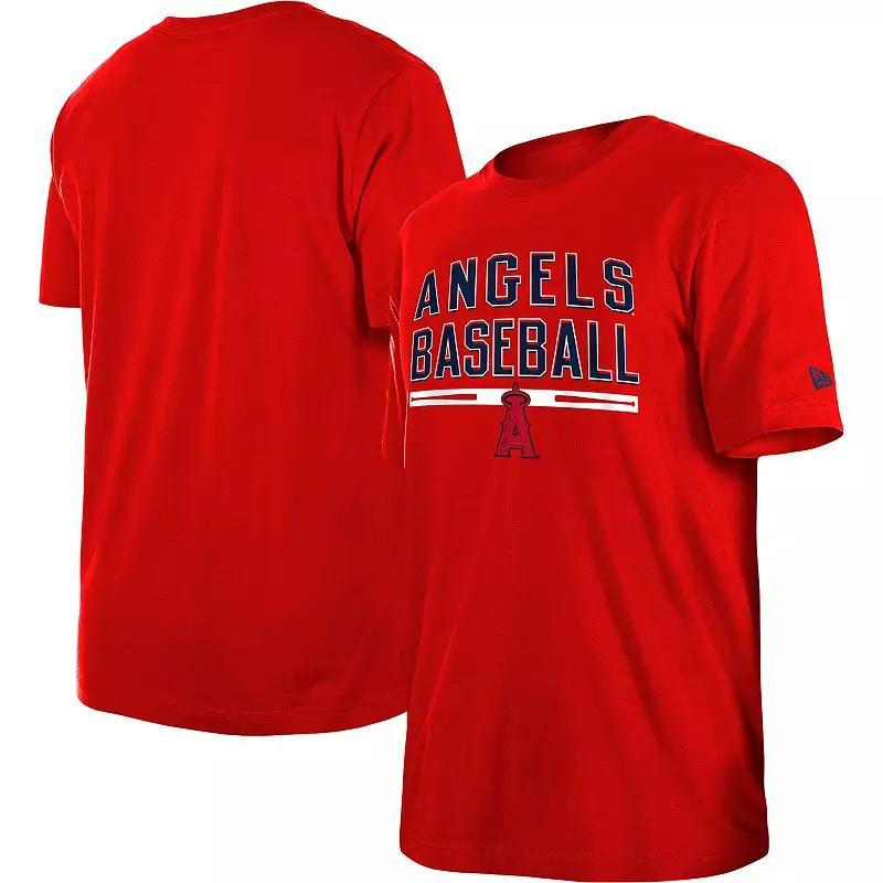 Mens New Era Los Angeles Angels Batting Practice T-Shirt Product Image