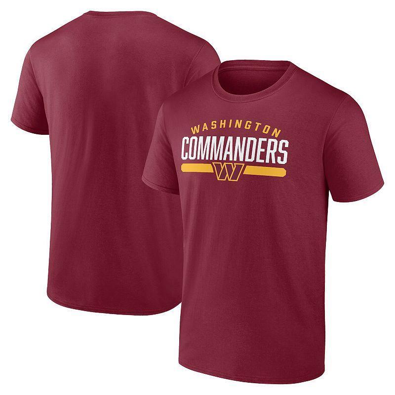 Mens Fanatics Branded Burgundy Washington Commanders Big & Tall Arc and Pill T-Shirt Product Image