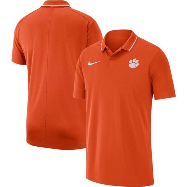 NIKE Orange Clemson Tigers Coaches Performance Polo Product Image