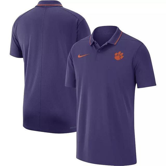 Mens Nike Purple Clemson Tigers 2023 Coaches Performance Polo Shirt Product Image