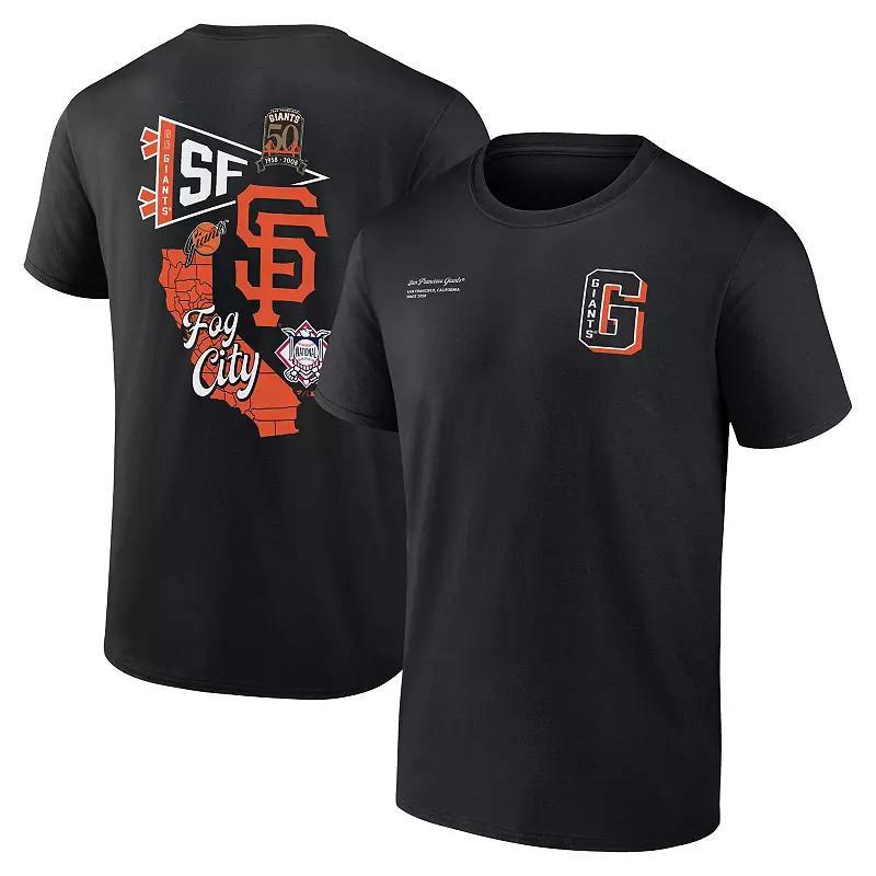 Mens Profile San Francisco Giants Big & Tall Split Zone T-Shirt Product Image