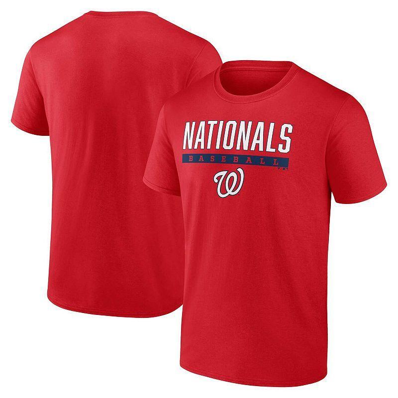 Mens Fanatics Red Washington Nationals Power Hit T-shirt Product Image