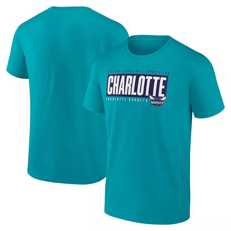 Mens Fanatics Branded Teal Charlotte Hornets Box Out T-Shirt Product Image