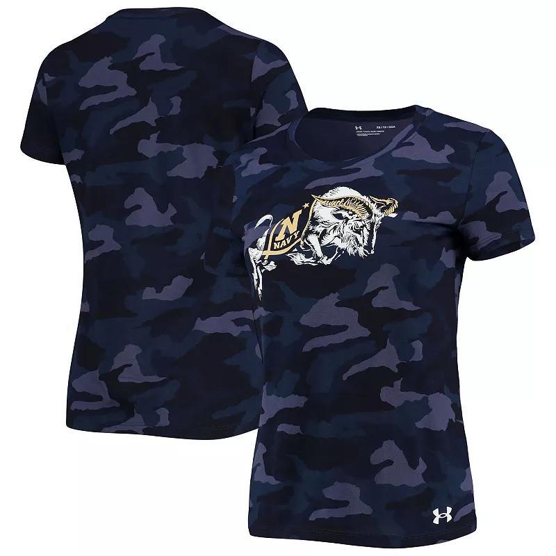 Womens Under Armour Camo Navy Midshipmen T-Shirt Product Image