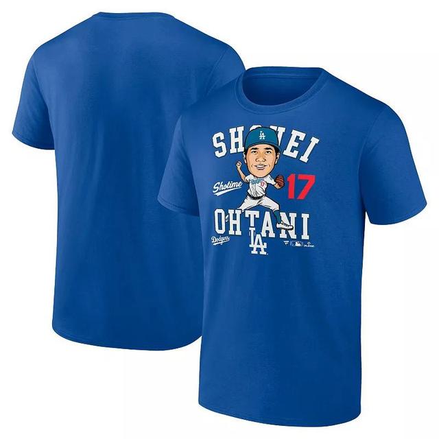 Mens Fanatics Shohei Ohtani Royal Los Angeles Dodgers Hometown Caricature T-Shirt Product Image