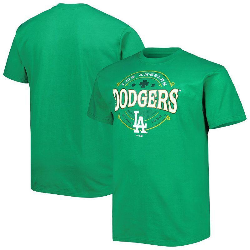 Mens Kelly Los Angeles Dodgers Big & Tall Celtic T-Shirt Product Image