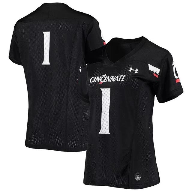 Womens Under Armour #1 Cincinnati Bearcats Finished Replica Football Jersey Product Image