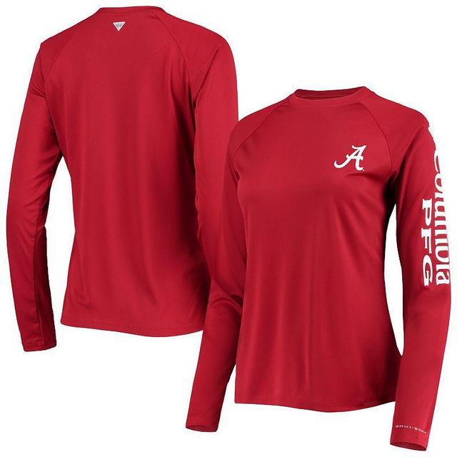 Womens Columbia Crimson Alabama Crimson Tide PFG Tidal Long Sleeve T-Shirt ALA Red Product Image