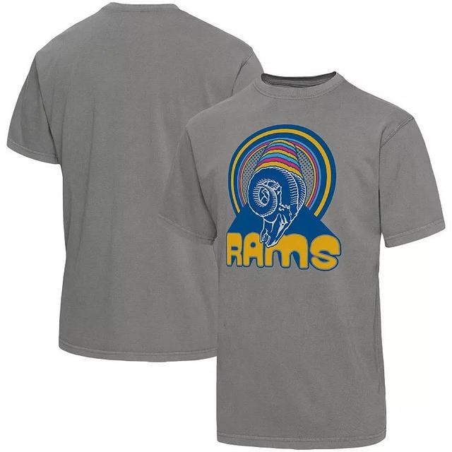 Mens Junk Food Graphite Los Angeles Rams Wonderland Infinity Vibe T-Shirt Product Image