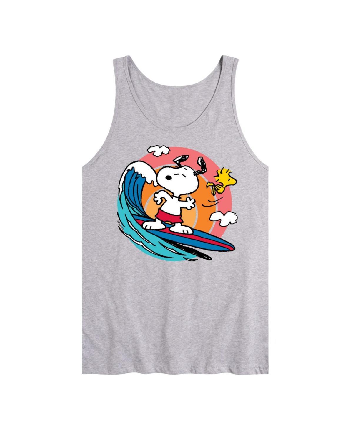 Hybrid Apparel Snoopy Woodstock Surf Mens Jersey Tank Product Image