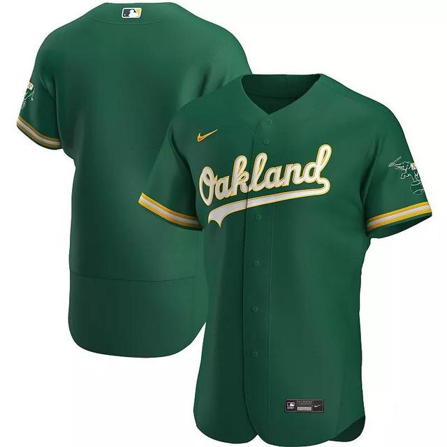 Mens Nike Kelly Oakland Athletics Authentic Team Jersey Product Image