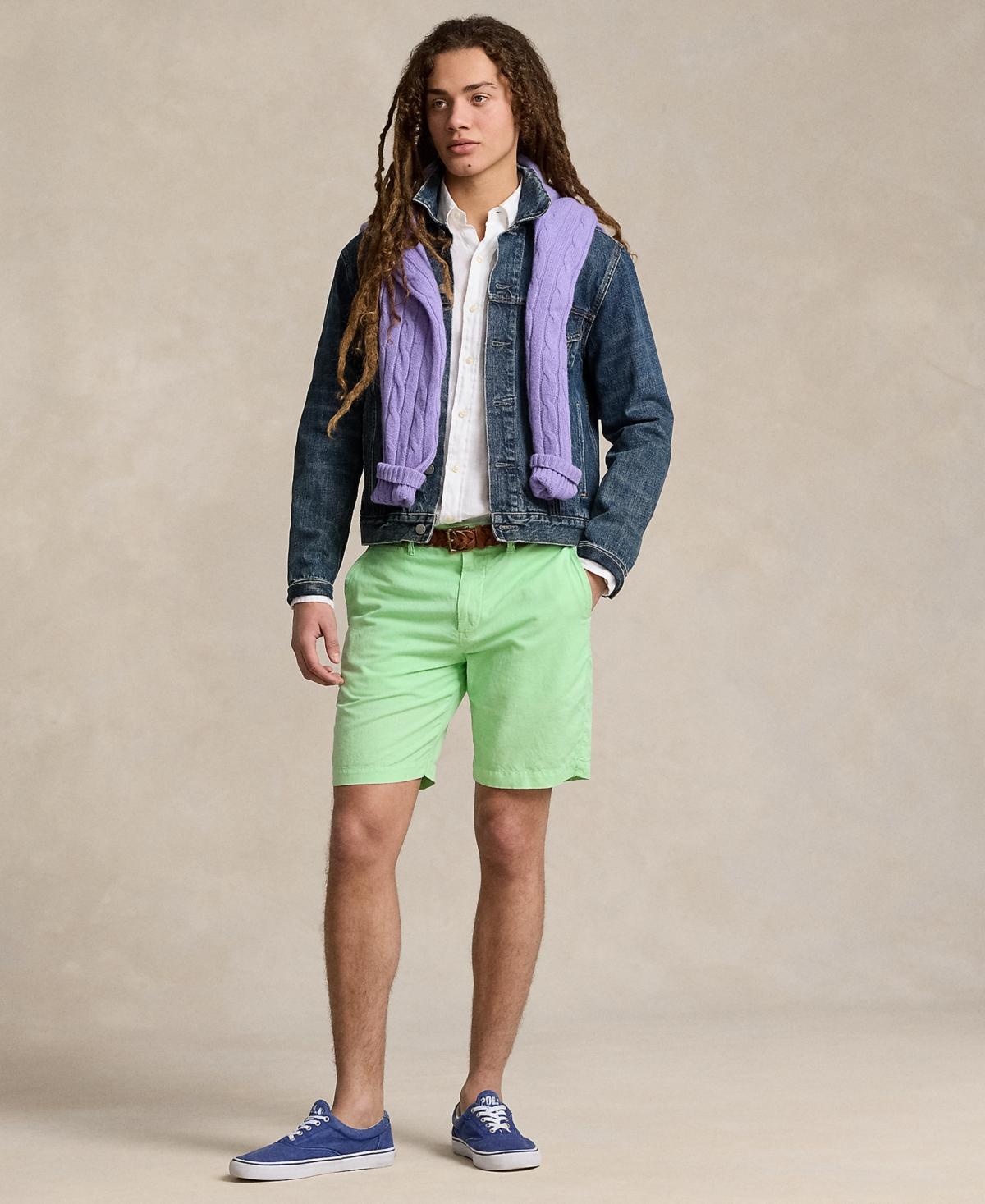 Polo Ralph Lauren Mens 8.5-Inch Classic-Fit Linen-Cotton Shorts Product Image