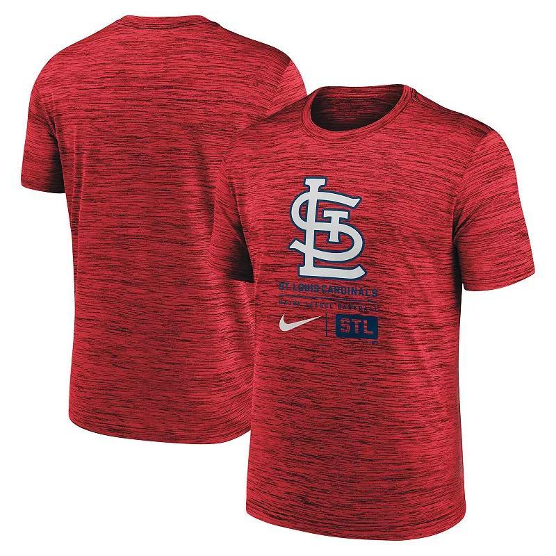 Mens Nike St. Louis Cardinals Large Logo Velocity T-Shirt Product Image