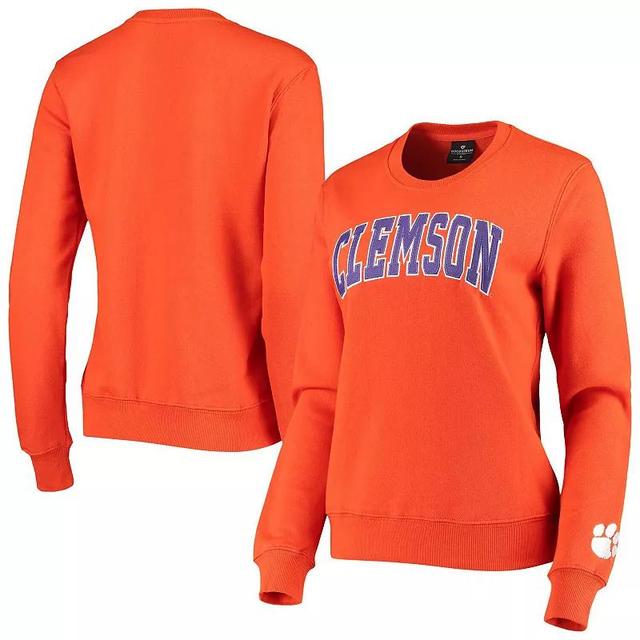 Womens Colosseum Orange Clemson Tigers Campanile Pullover Sweatshirt Product Image