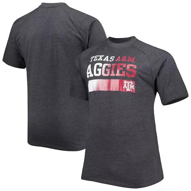 Mens Charcoal Texas A&M Aggies Big & Tall Raglan T-Shirt Product Image